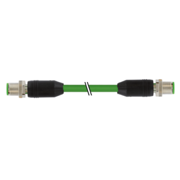 Cáp 0.3m bọc chống nhiễu có đầu nối M12 male-M12-male D-code 7000-44511-7940030 - header