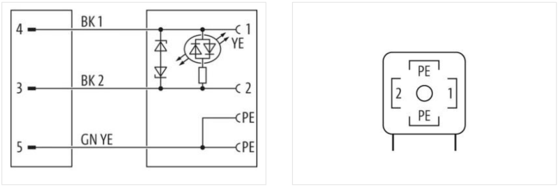 Cáp 1.5m có đầu nối M12 male A-code & van form CI của Murrelektronik MSUD 7000-41041-6360150 - body1