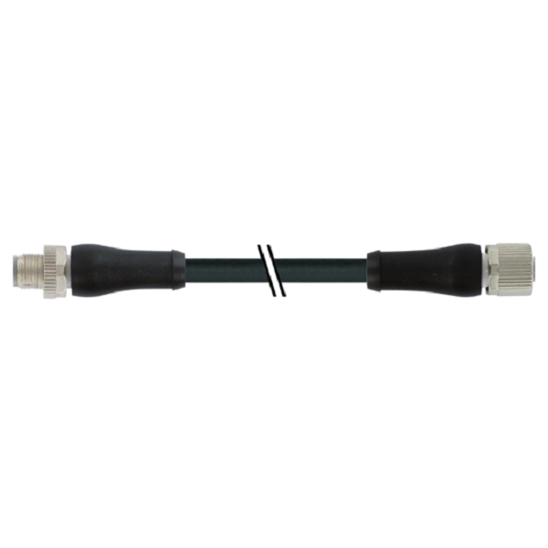 Cáp 2m có đầu nối nguồn M12 male-M12 female L-code của Murrelektronik 7000-P4241-P040200 - HEADER
