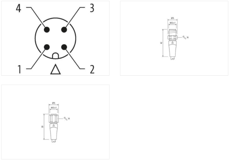 Cáp có đầu nối ngành thực phẩm M12 male-M12 female A-code, cáp 5m Murrelektronik 7024-40021-3210500 - body2