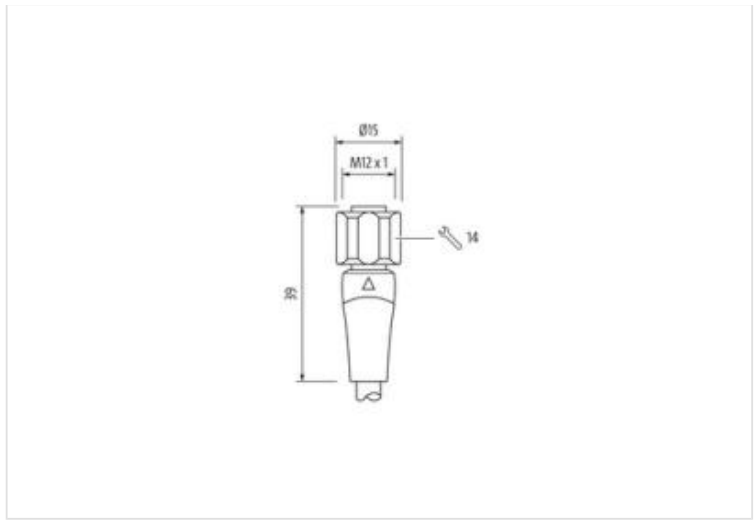 Đầu nối M12 female A-code có cáp 10m cho ngành thực phẩm 7024-12221-3211000 - body 2