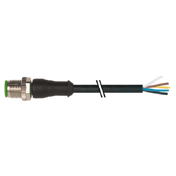 Đầu nối M12 male A-code 5 chân có cáp 3m của Murrelektronik 7000-12041-6350300 - HEADER