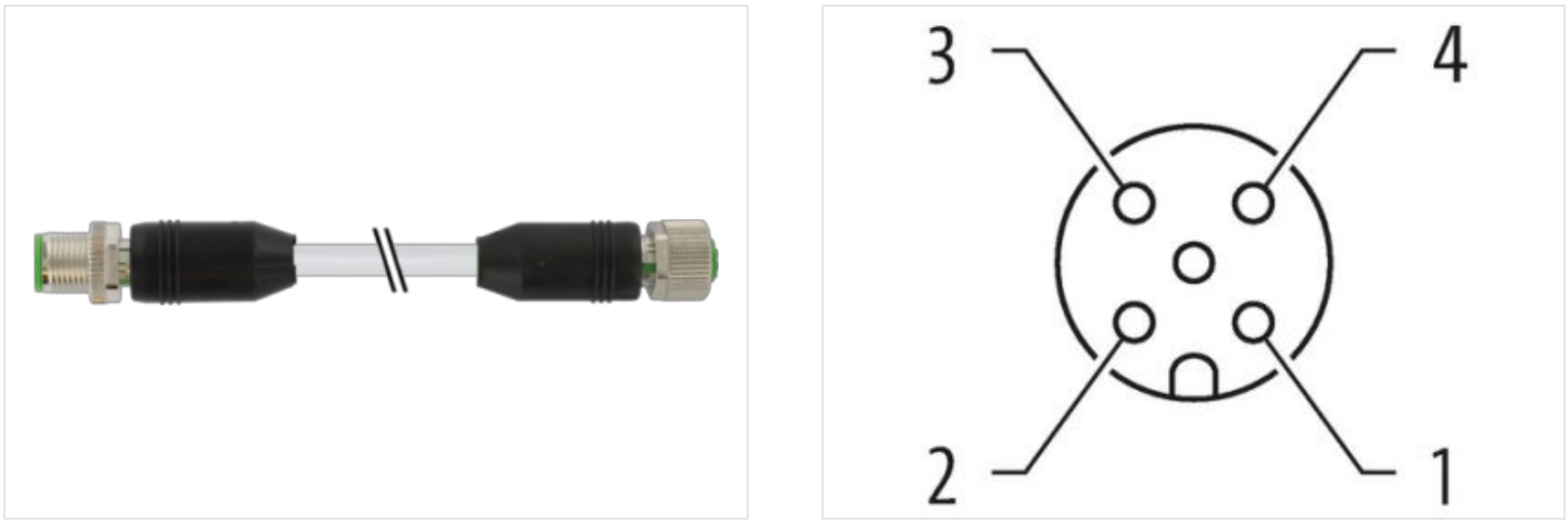 Đầu nối Murrelektronik M12 male 0° M12 female 0° A-cod 7000-40501-3310150 body1 