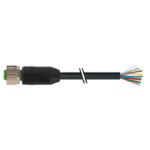 Đầu nối cái M12 A-code 8 chân có cáp dài 5m của Murrelektronik 7000-17041-6070500 - HEADER