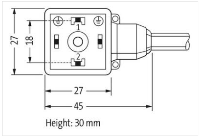 Đầu nối van điện từ có cáp 5m form A Murrelektronik 7000-18021-6260500 - body 2