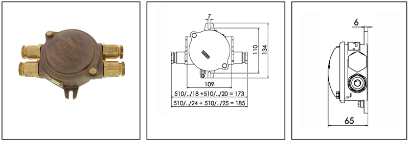 Hộp nối chống cháy nổ 4_4 (Ex-Junction boxes) 10030257 - detail