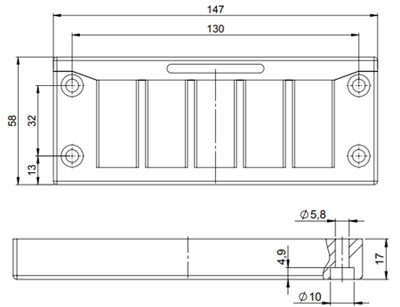 Khung đầu vào cáp KEL-QUICK của Icotek 42410 - detail