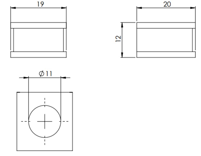 Miếng đệm cáp 11mm vào tủ điện QT của Icotek 42511 - detail
