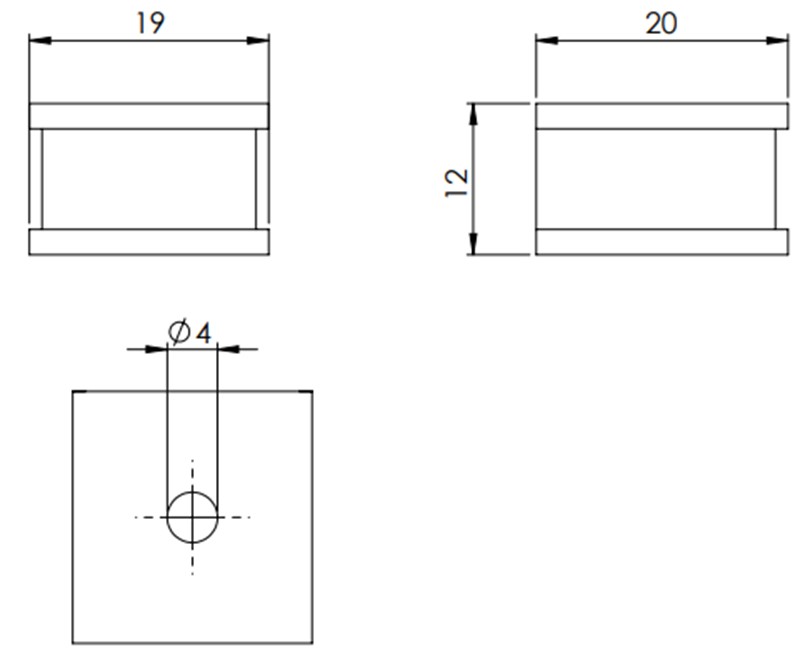 Miếng đệm cáp 4mm vào tủ điện QT của Icotek 42504 - detail