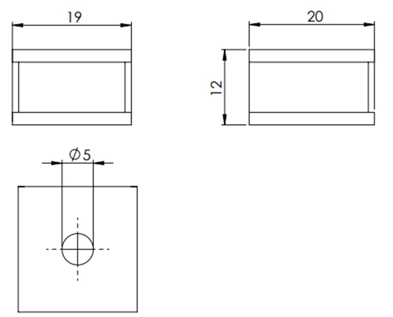 Miếng đệm cáp 5mm vào tủ điện QT của Icotek 42505 - detail