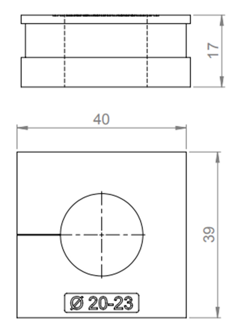 Miếng đệm cáp dãi rộng QTMB của Icotek 42518 - kích thước