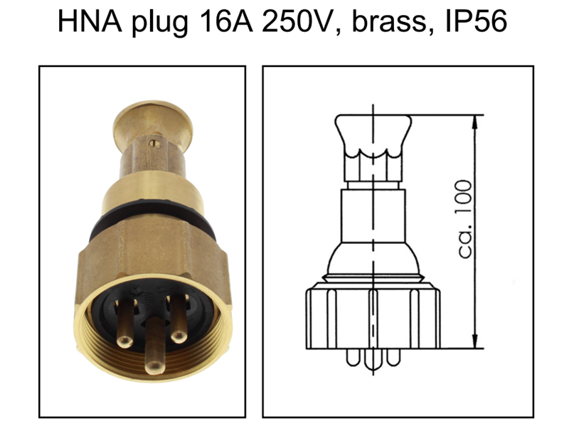 Phích cắm công nghiệp 2 cực + PE cho tàu biển 10010677 - detail