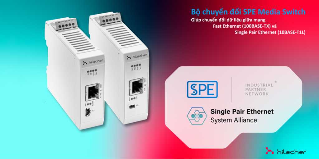 Banner - Hilscher Bộ chuyển đổi SPE Media Switch