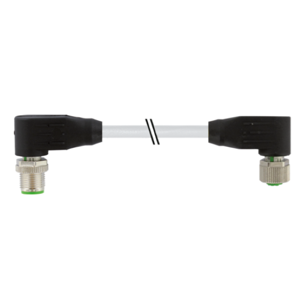 Cáp có đầu nối M12 male 90° - M12 female 90° A-code 7000-48071-2910200 - header