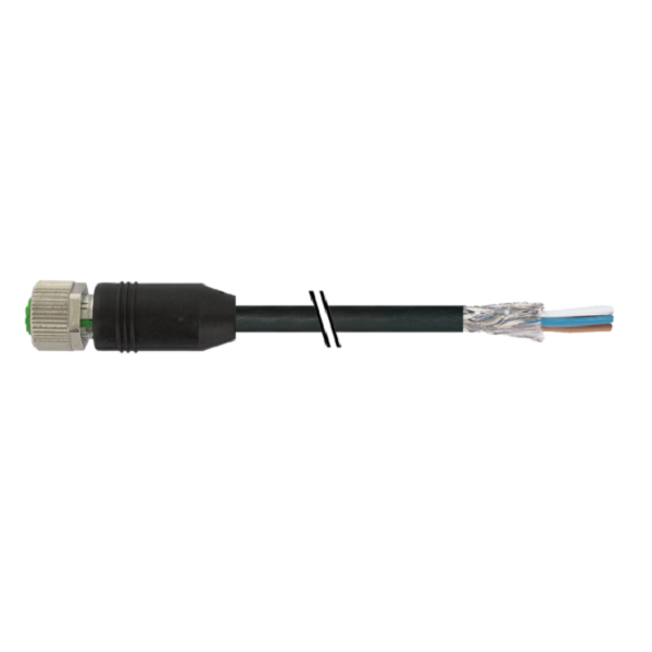 Đầu nối M12 female A-code có cáp 10m của Murrelektronik 7000-13201-6011000 - HEADER