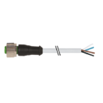 Đầu nối M12 female A-code có cáp 3m của Murrelektronik 7000-12221-2340300 - HEADER