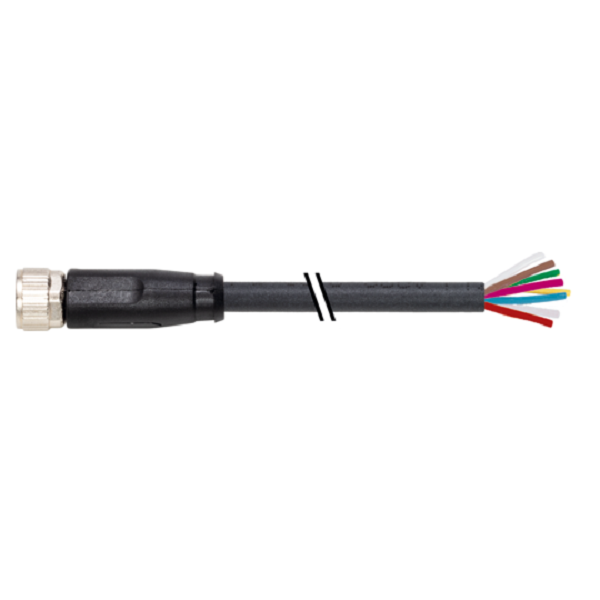 Đầu nối M8 female 8 chân A-code có cáp 10m 7000-08961-6961000 -HEADER