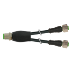 Đầu nối chữ Y M12 male - 2 x M12 female 0° A-code 7000-40701-6130060 - header