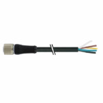 Đầu nối nguồn M12 female 0° L-code 5 chân có cáp 10m của Murrelektronik 7000-P4221-P041000 - HEADER