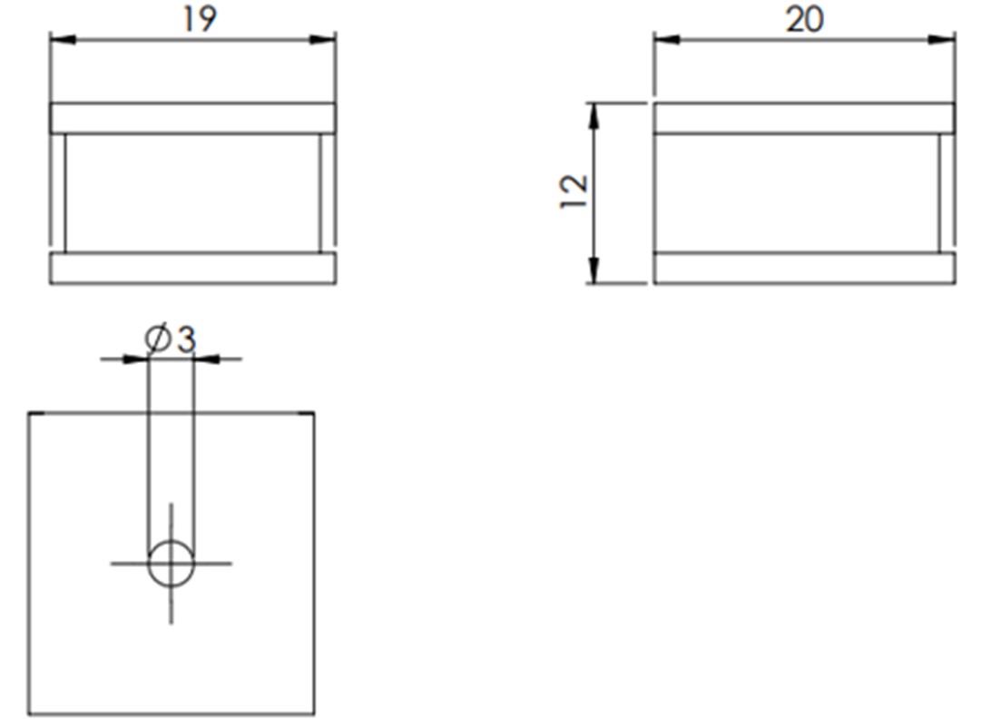 Đệm cáp 3mm màu xám QT 3 Icotek 42503 - detail