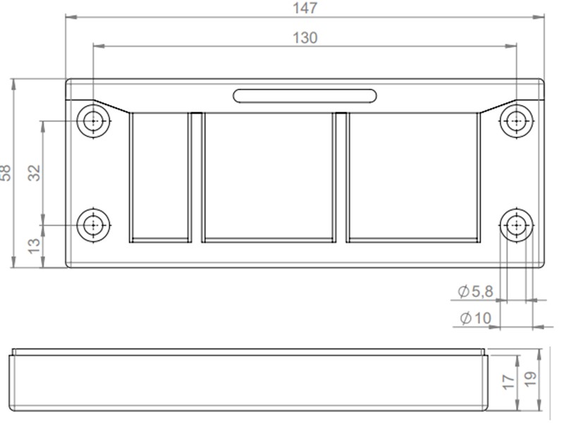 Khung đầu vào cáp KEL-QUICK của Icotek 42413 - detail