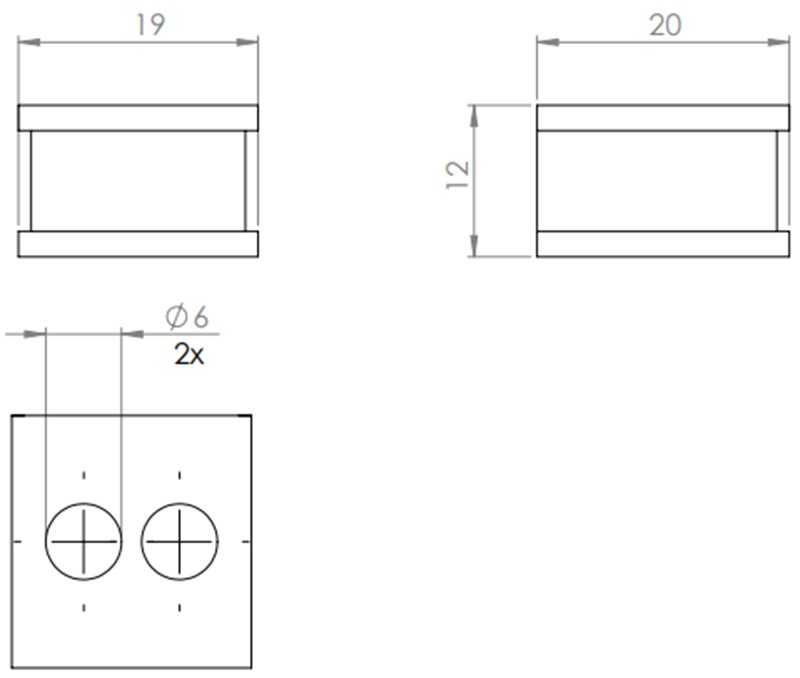 Miếng đệm 2 cáp 6mm vào tủ điện QT của Icotek 42572 - detail