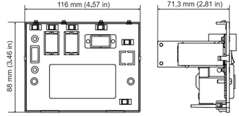 Ổ cắm đôi giao diện mặt tủ điện Murrelektronik Modlink MSDD 4000-68000-4180000 - detail
