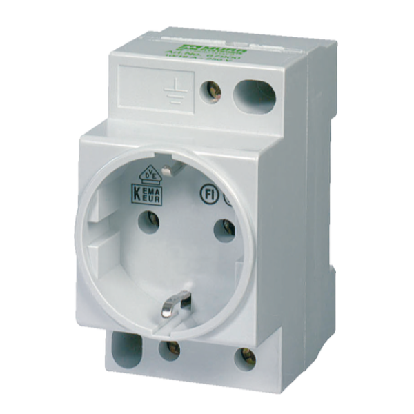 Ổ cắm nguồn chuẩn Đức VDE kiểu lắp trên DIN rail 67900 - header