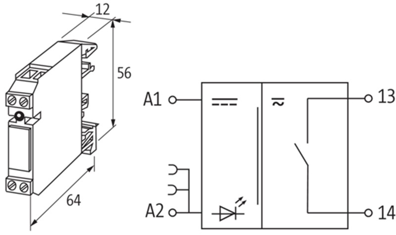 Rơ-le 24 VDC 5A RMM 51851 - detail