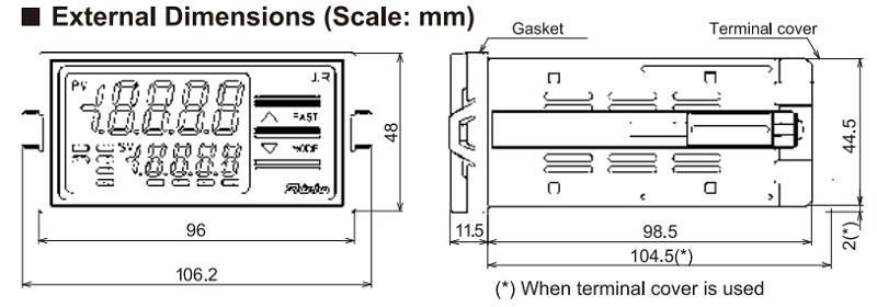 Bộ hiển thị số có ngõ ra transmitter 4-20mA JIR-301-M1, TA (0-20) - detail