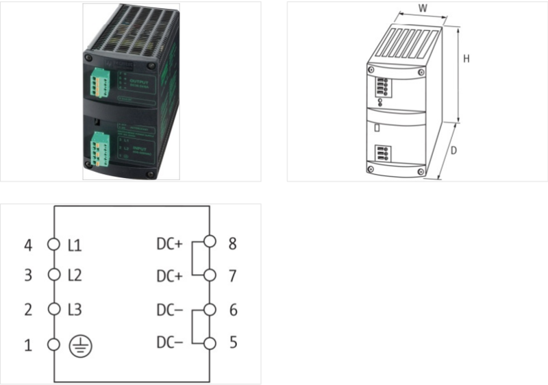Bộ nguồn 3 pha DC 24V 10A MCS 85071 của Murrelektronik - detail