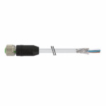 Cáp 10m bọc chống nhiễu có đầu nối M12 female 0° A-code 5 chân 7000-13221-2431000 - HEADER