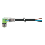 Cáp 10m có đầu nối M8 female 90° A-code 3 chân có LED 7000-08121-6301000 - HEADER