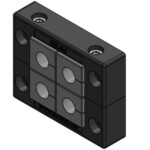 Khung đầu vào cáp lỗ cắt 46x46mm của Icotek KEL-B4 42204 - header