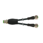 Đầu nối chia dạng Y M12 male / M12 female 0° A-code cáp 0.3m 7000-40721-6130030 - HEADER