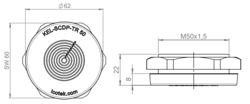 Ốc siết cáp M50 đa kích thước 8-38mm của Icotek KEL-SCDP-TR 50 44073 - detail