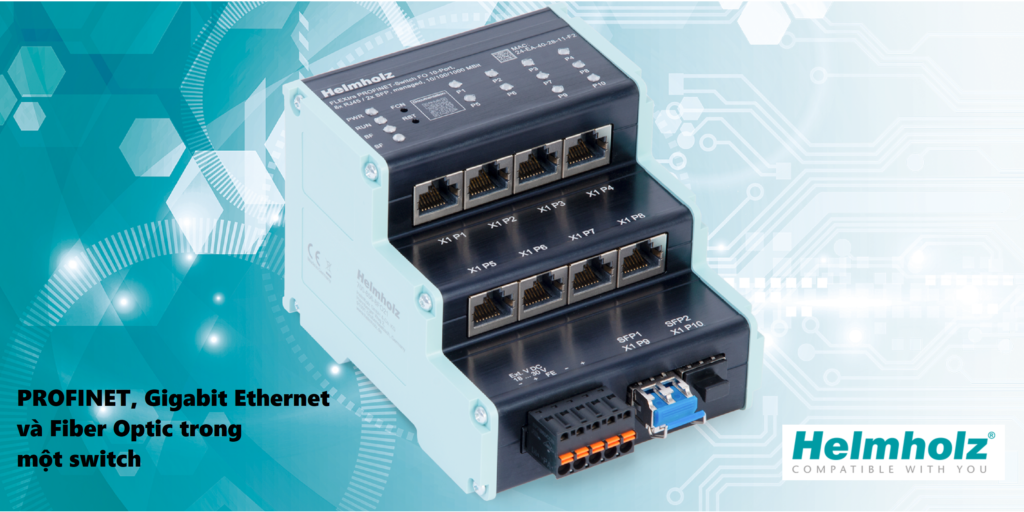 Banner - Helmholz PROFINET, Gigabit Ethernet and Fiber Optic in one switch