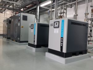 Hệ thống tự động điều khiển máy nén khí - header
