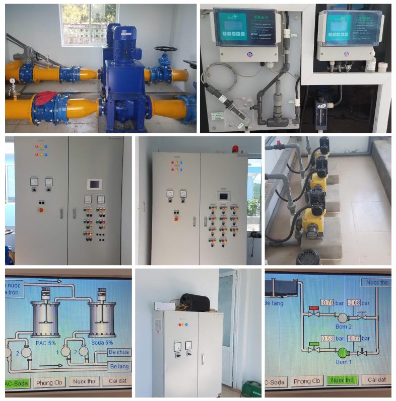 Hệ thống tự động điều khiển châm clo dư - system