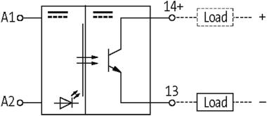 Rơ-le bán dẫn 50040 - internal circuit