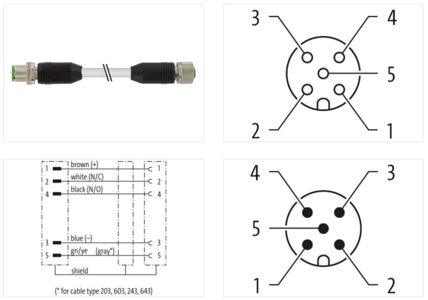 Đầu nối M12 male / M12 female 7000-40521-2430300 - detail 1