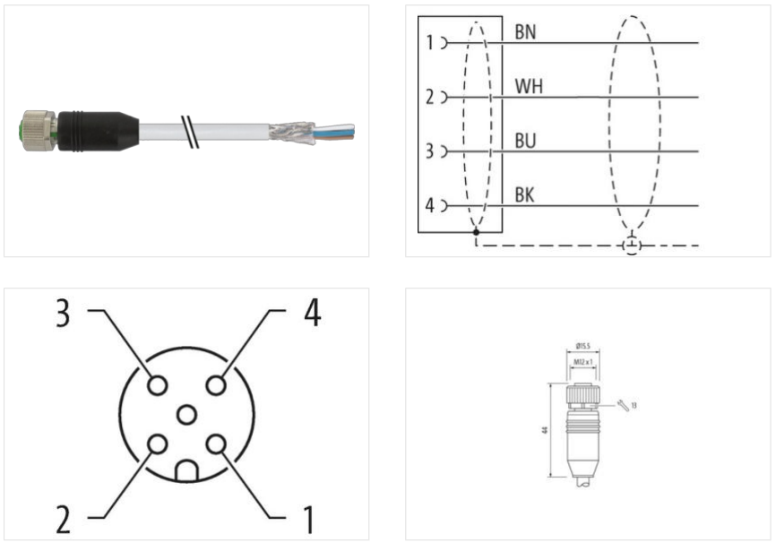 Đầu nối M12 female Murrelektronik 7000-13201-3300150 - detail