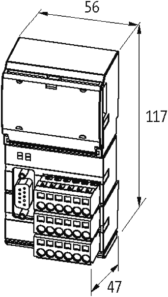 Cube20 busnode profibus 56001 - kích thước
