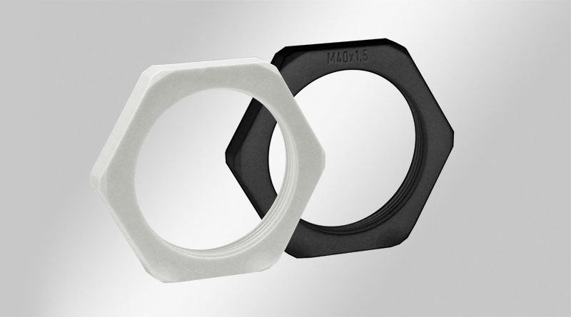 Icotek Đai ốc cho cable gland - màu xám và đen