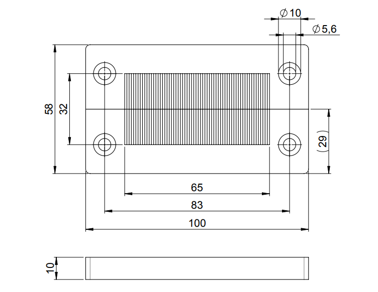 Thanh chắn bụi dạng chổi KEL-BES-S 51520.002 - kích thước