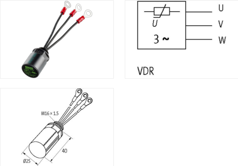 Bộ triệt xung áp Murrelektronik MOTOR SUPPRESSOR 23172 - detail