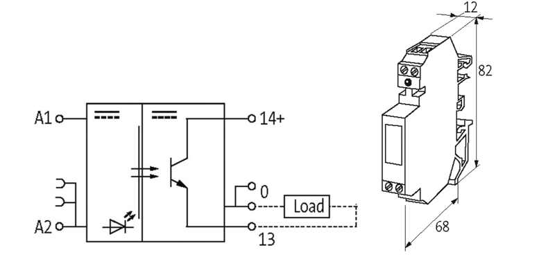AMMDS opto-coupler module 50082 (Murrelektronik) - detail