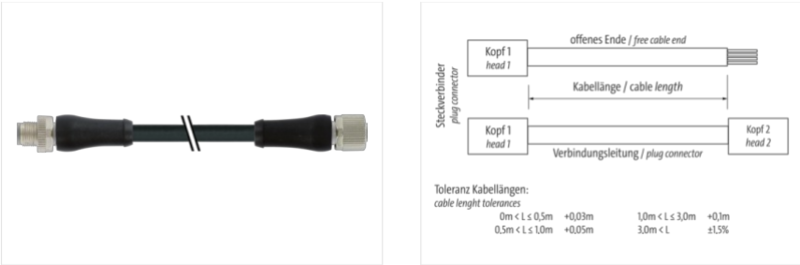 Đầu nối nguồn M12 male - M12 female L-code 5 m cáp 7000-P4241-P040500 - detail