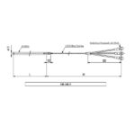 NR-100-P, Pt100, loại B, SUS304 - Đầu dò nhiệt độ sản xuất theo yêu cầu - header