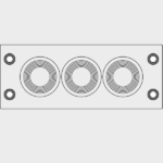 Tấm đầu vào cáp hình tháp đa kích thước KEL-DPFR 43915 - header